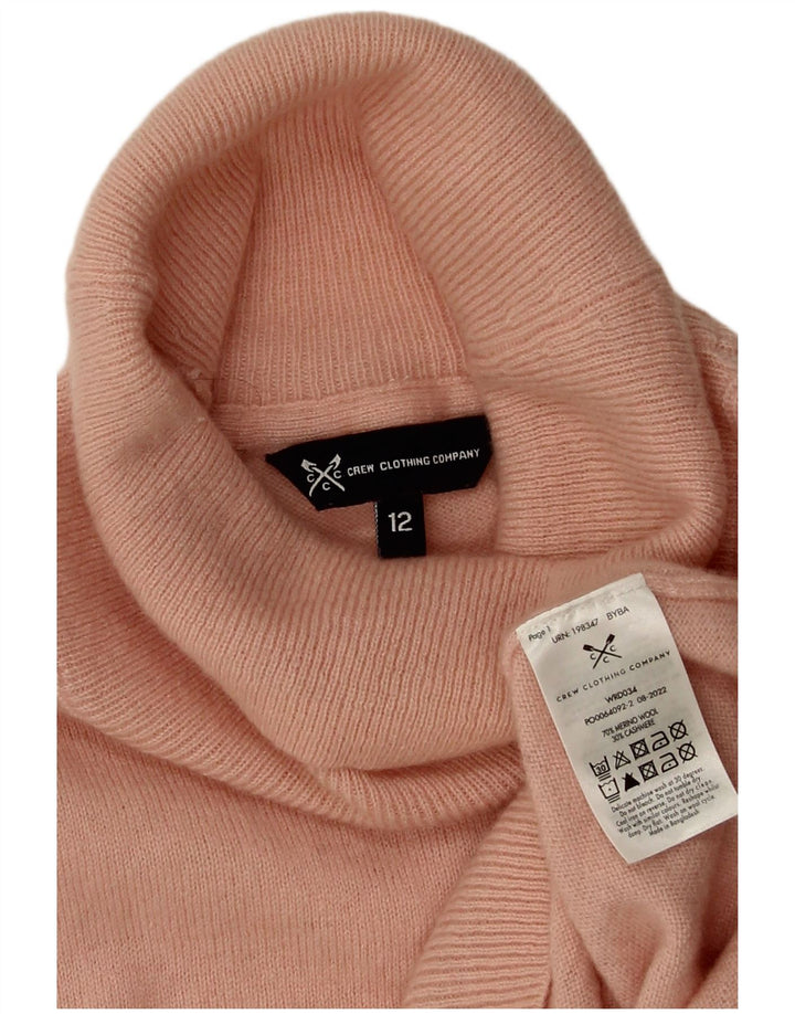 Crew Clothing Maglione maglione da donna con collo alto UK 12 Rosa medio