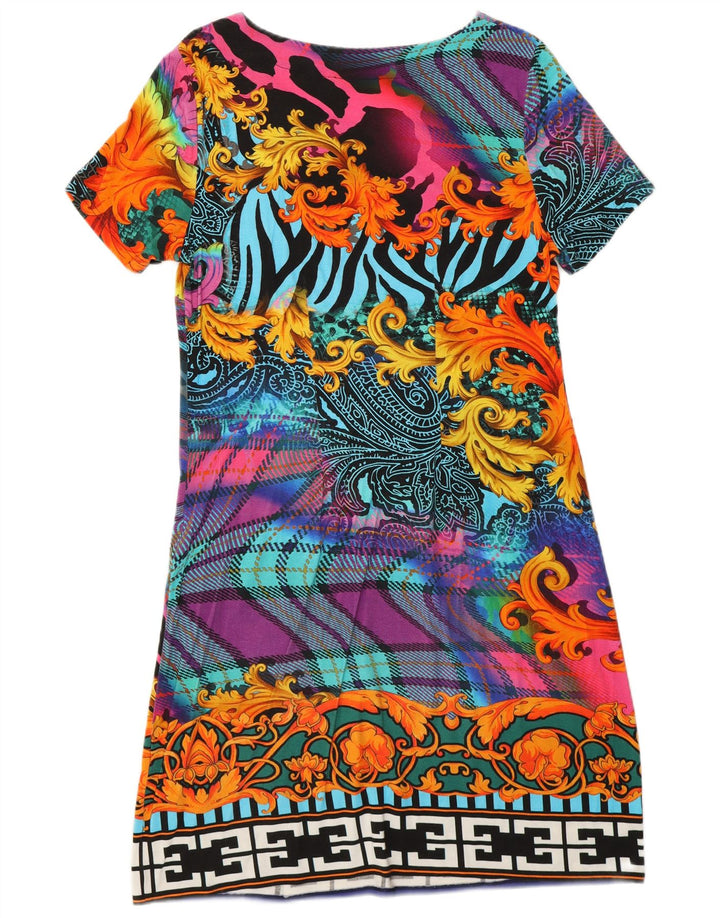 Abito tubino da donna con motivo pazzo Furstenberg UK 12 medio multicolore