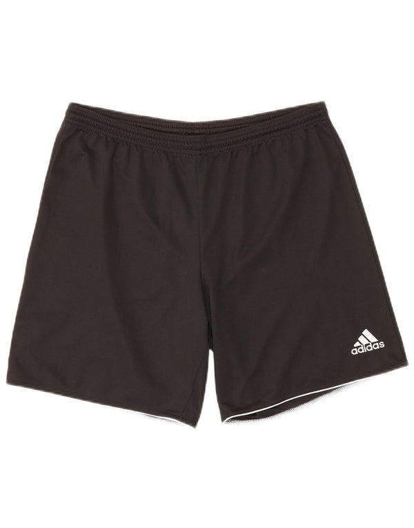 Pantaloncini sportivi Adidas Climalite da uomo medio poliestere nero