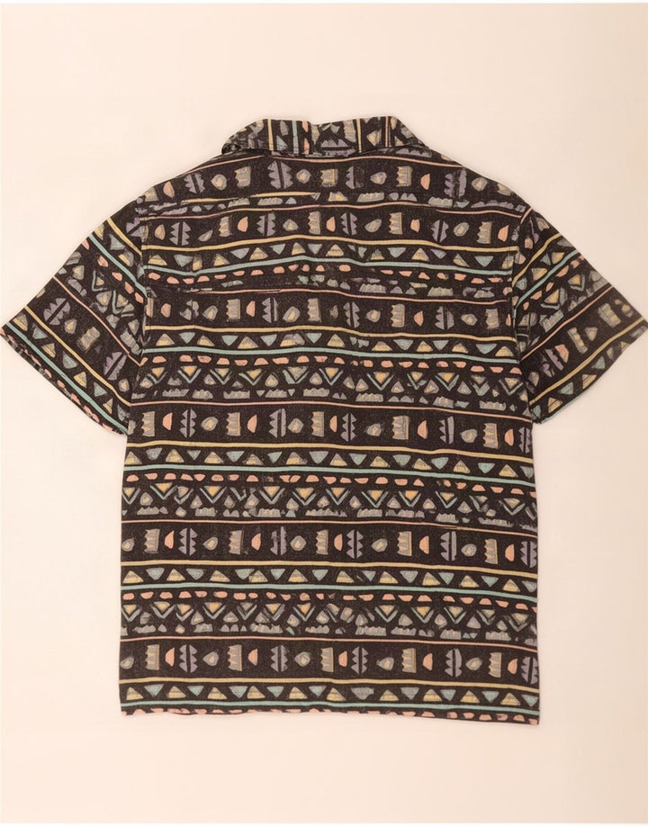 Maglia a maniche corte da uomo Pull & Bear XL Nera geometrica