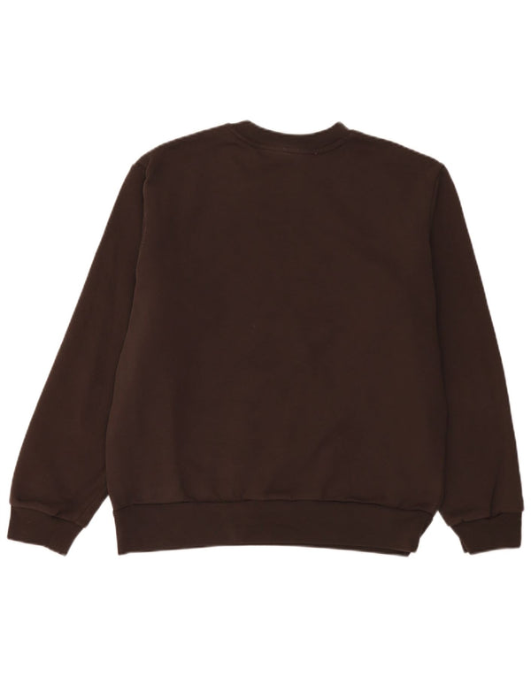 Felpa da uomo Lacoste Classic Fit, taglia 5, grande, in cotone marrone