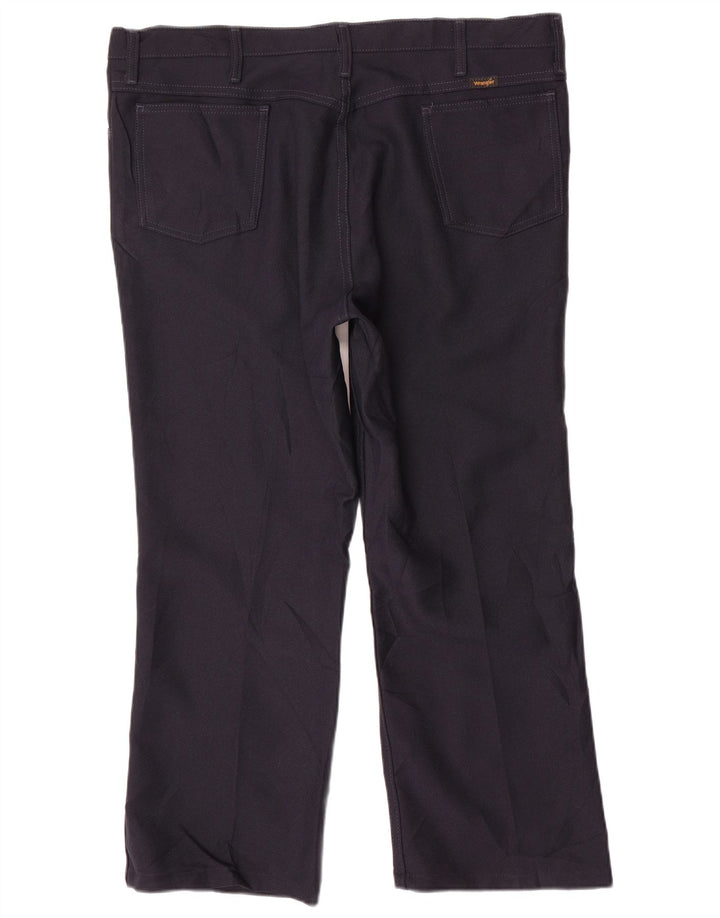 Pantaloni casual dritti da uomo WRANGLER W40 L27 poliestere blu navy
