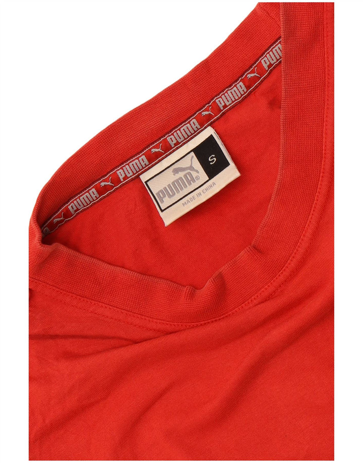 Canotta grafica da uomo Puma Small rossa in cotone