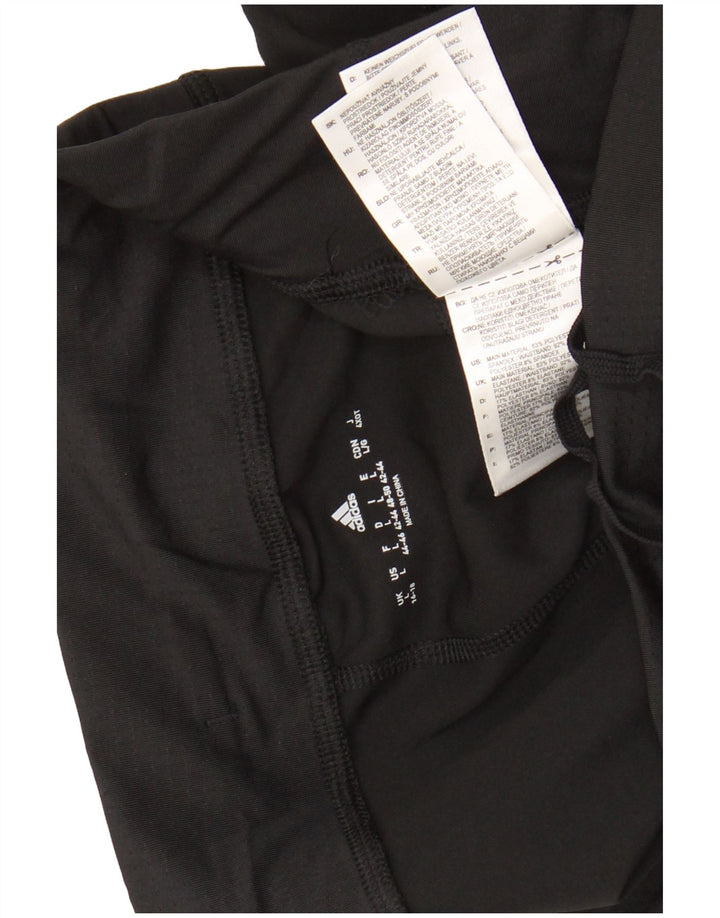 Pantaloni da tuta ADIDAS Capri da donna UK 16/18 Large Nero Poliestere