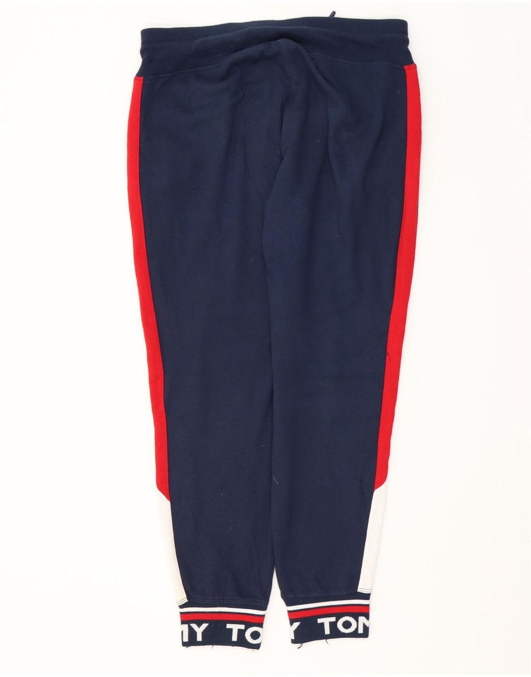TOMMY HILFIGER Pantaloni da tuta da donna Joggers UK 14 Medio Blu Navy