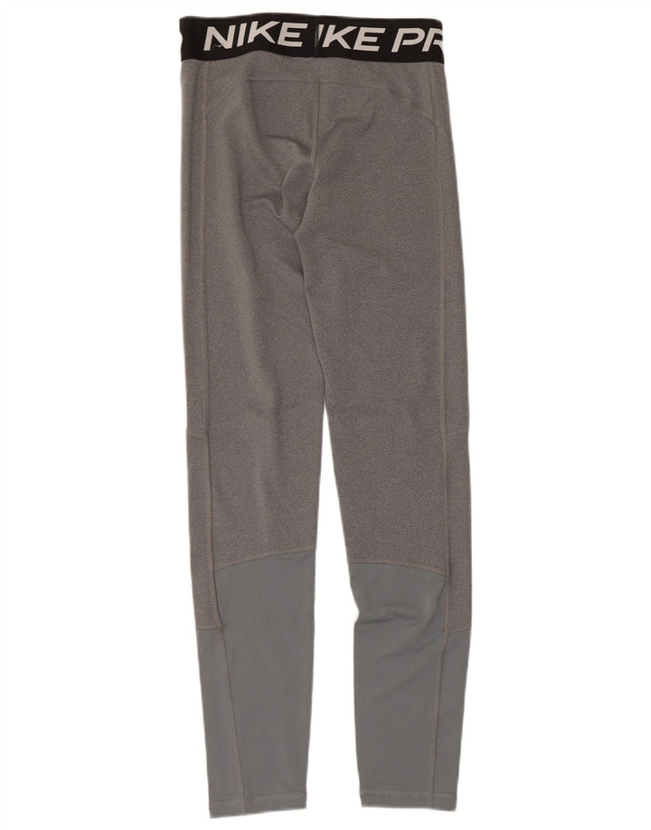 Leggings grafici NIKE per ragazze Dri Fit 13-14 anni XL grigio color block