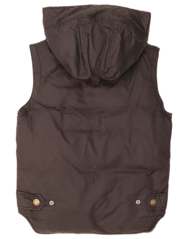 Gilet imbottito con cappuccio da uomo Calvin Klein UK 38 medio nero