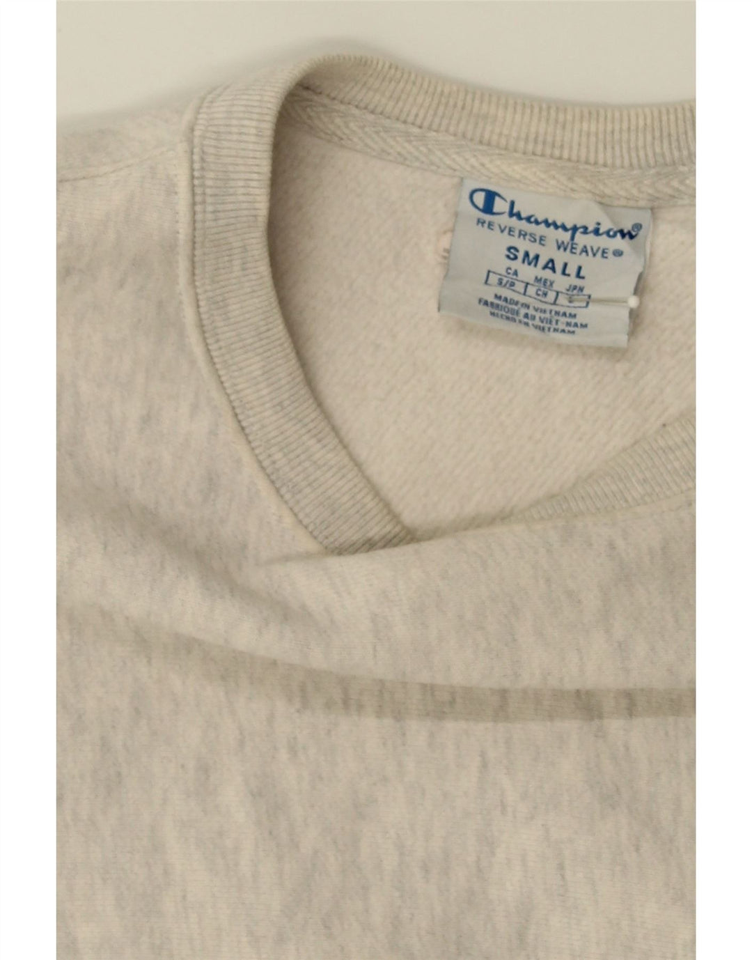 CHAMPION Womens Sweatshirt Jumper UK 10 Small Grey Cotton Vintage Champion and Second-Hand Champion from Messina Hembry 