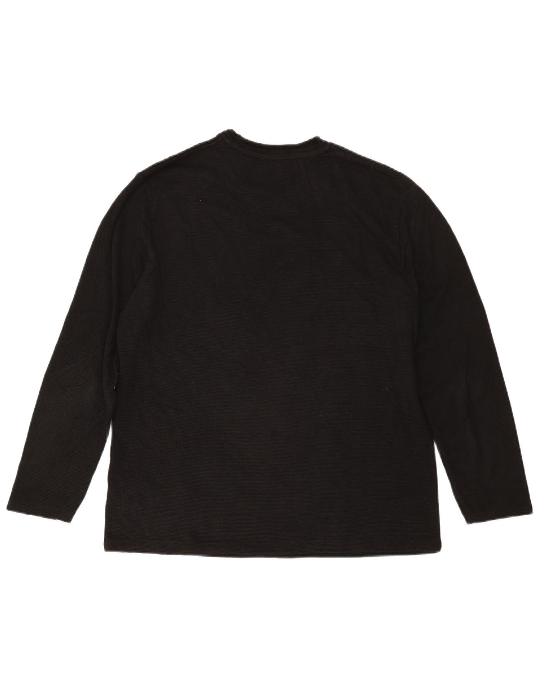 Top Zara da uomo a maniche lunghe grande in cotone nero