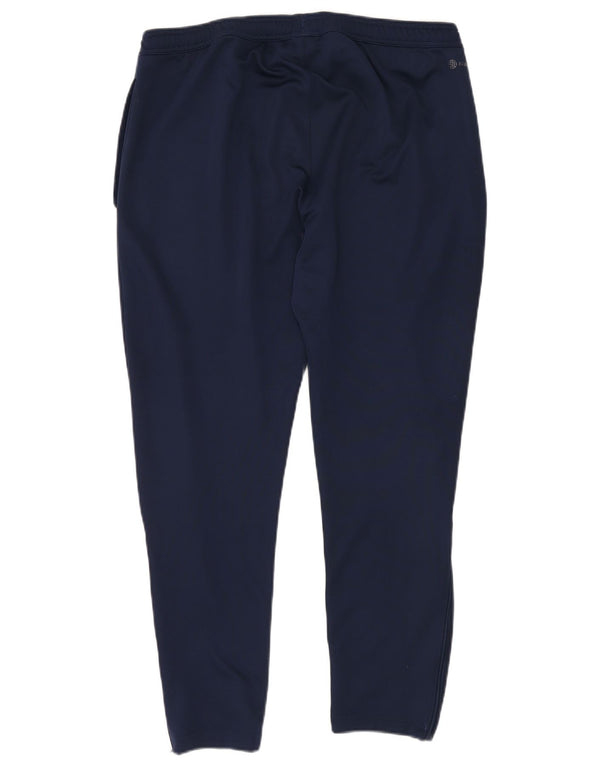Pantaloni da tuta Adidas Aeroready da uomo XL in poliestere blu navy