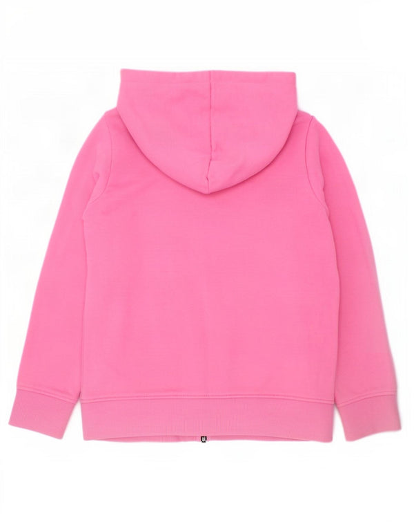 Maglione con cappuccio e zip per ragazze Joules 5-6 anni in cotone rosa
