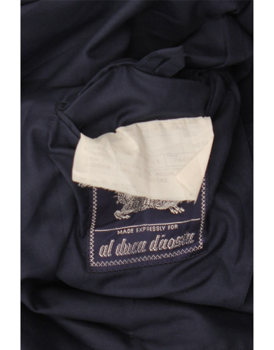 BURBERRYS Giacca blazer da uomo a 2 bottoni UK 56 XL poliestere blu navy