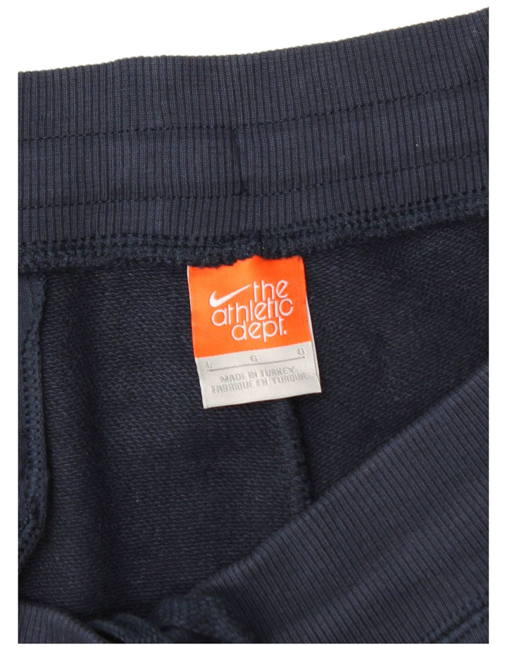 Pantaloni della tuta da donna Nike Large in cotone blu navy
