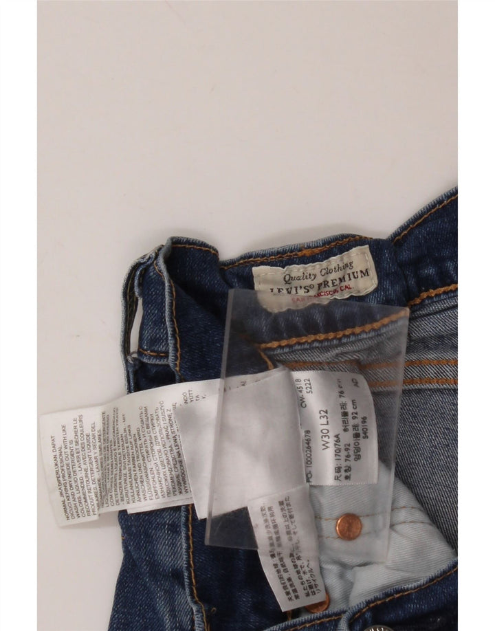 Jeans slim da uomo LEVI'S W30 L32 cotone blu