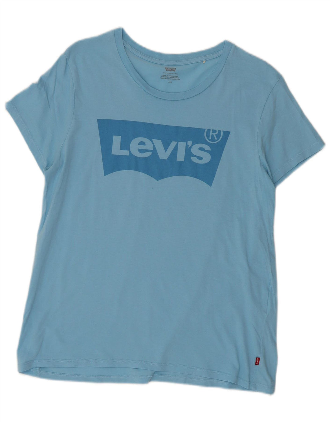 T-shirt grafica da donna LEVI'S Top UK 14 grande blu