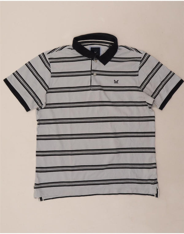 Crew Clothing Polo da uomo XL in cotone a righe blu