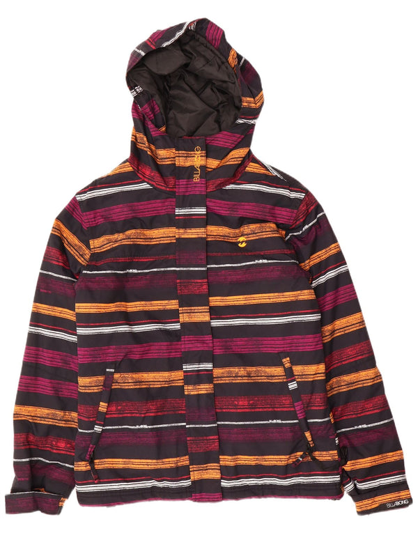Giacca a vento da donna Billabong UK 14 a righe multicolori medie
