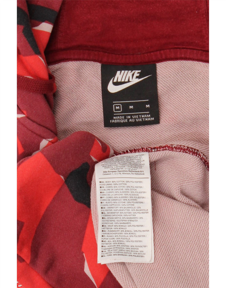 NIKE Felpa con cappuccio e zip Eintracht Frankfurt da uomo bordeaux medio