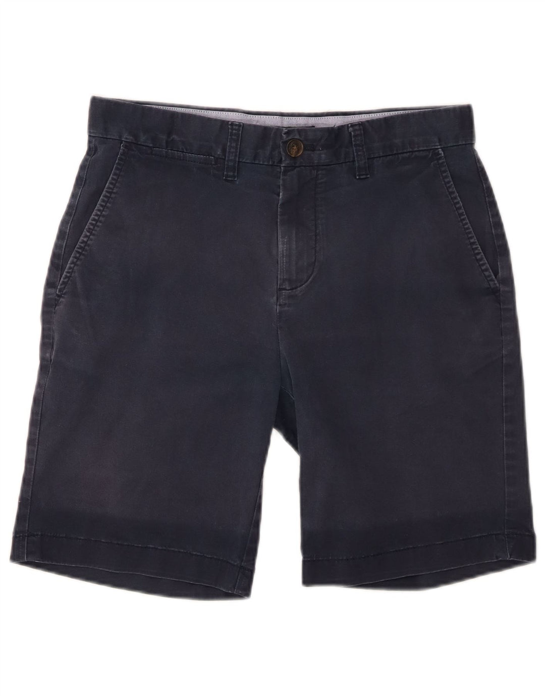 Pantaloncini chino da uomo Tommy Hilfiger W29 piccoli in cotone blu navy