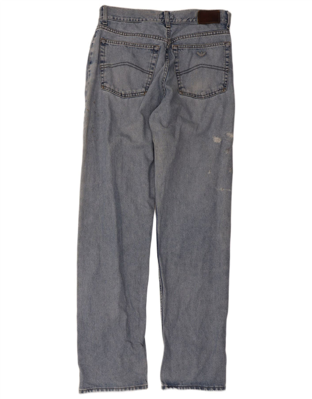 Jeans dritti da donna Armani W34 L33 cotone blu