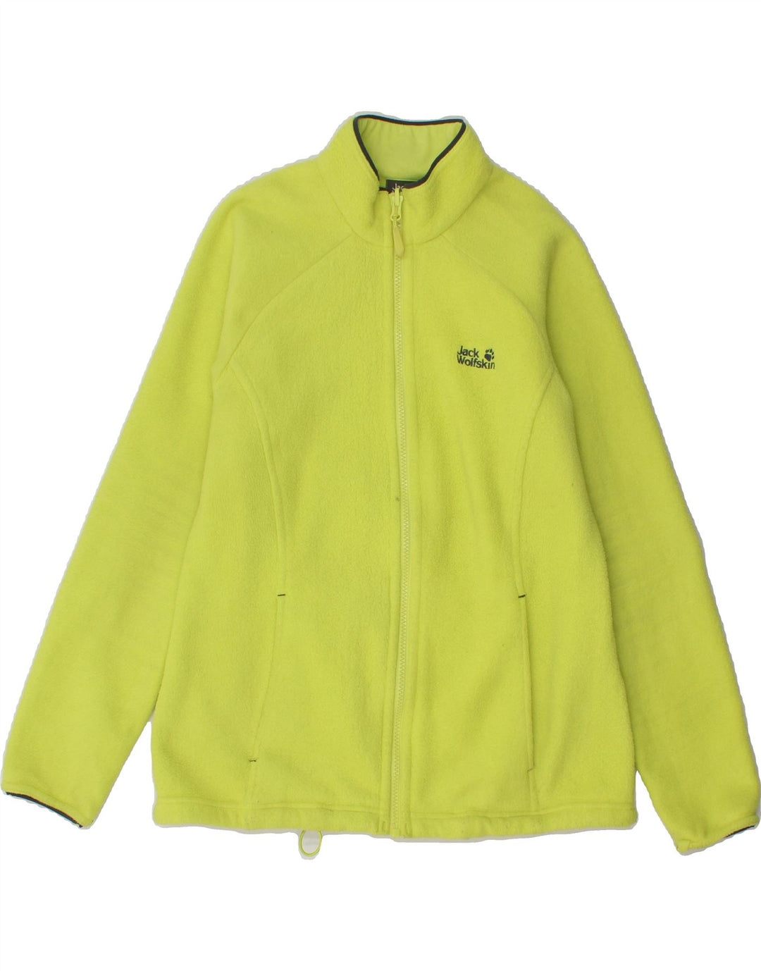 JACK WOLFSKIN Womens Fleece Jacket UK 12 Medium Green Polyester Vintage Jack Wolfskin and Second-Hand Jack Wolfskin from Messina Hembry 