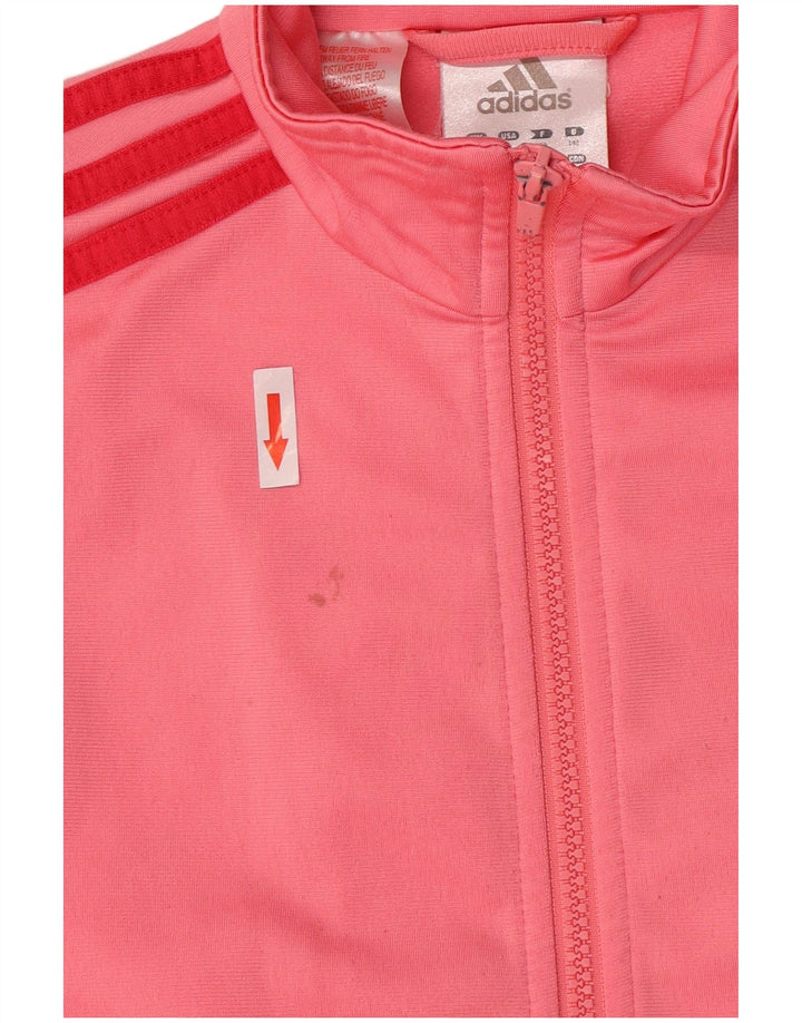 Giacca Top Tuta Adidas Bambina 9-10 Anni Poliestere Rosa