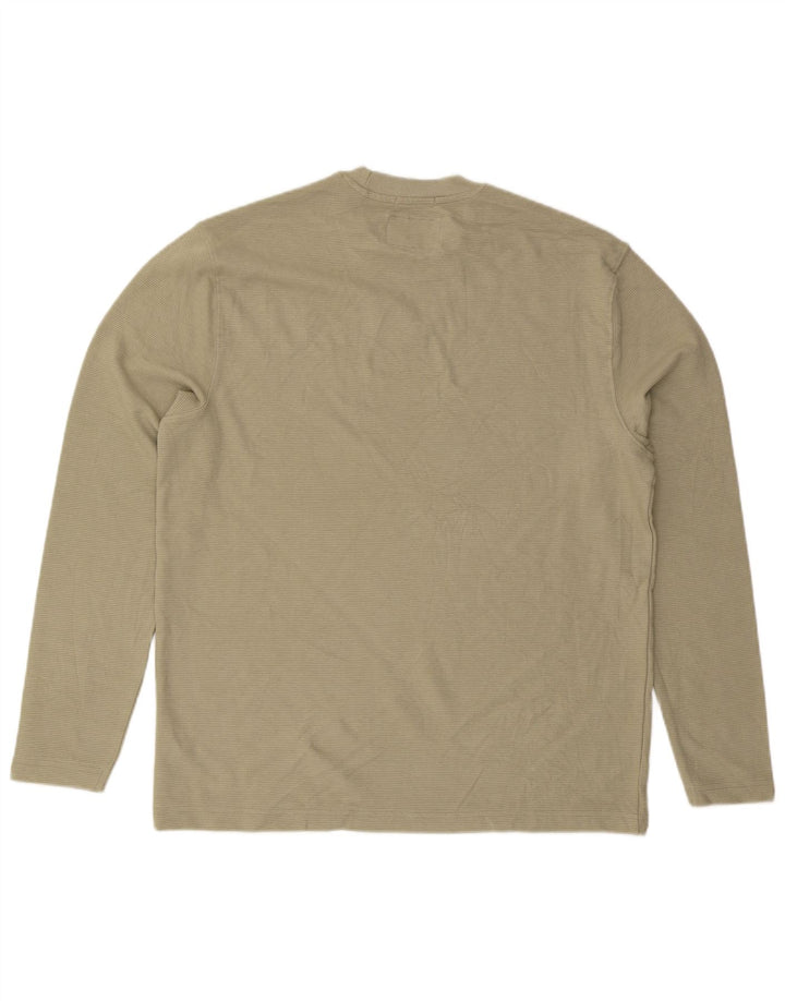 JACK WILLS Top da uomo dalla vestibilità comoda a maniche lunghe in cotone verde medio