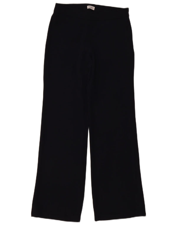Pantaloni casual da donna vestibilità ampia Stefanel EU 40 medio W30 L31 blu navy