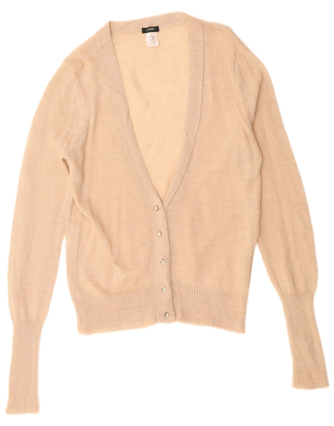 Maglione cardigan da donna J. Crew UK 16 Large Beige Acrilico