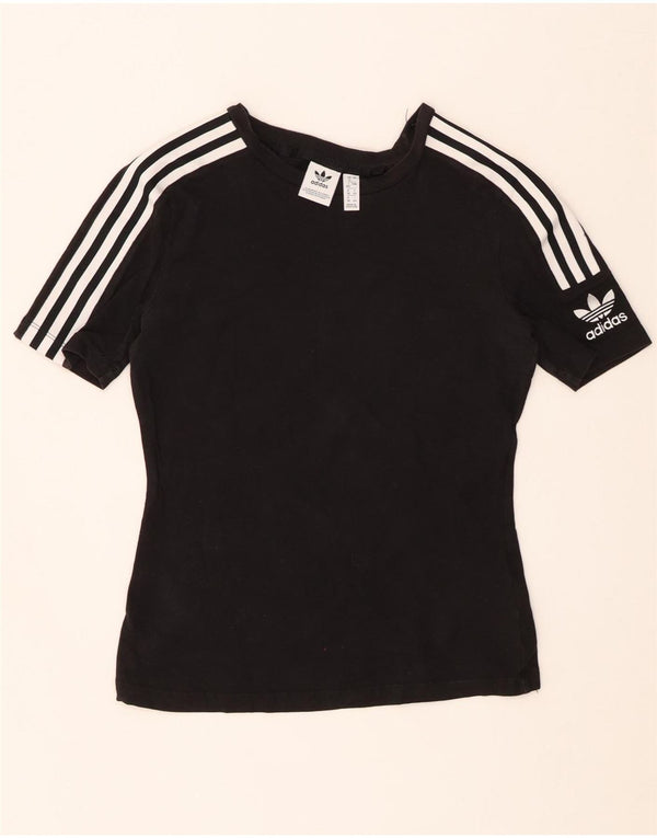 T-shirt da donna ADIDAS Top UK 12 medio nero cotone