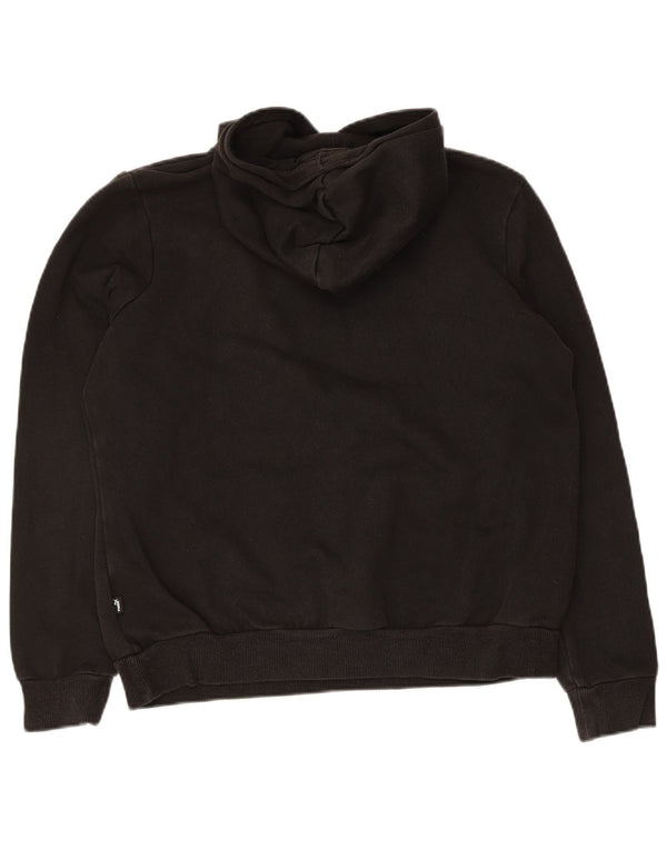 Felpa con cappuccio grafica da donna Puma UK 16 grande cotone nero