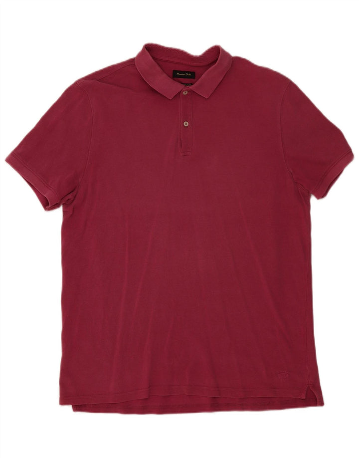 Polo da uomo Massimo Dutti rosa medio