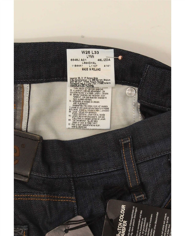Jeans Lee Lynn Slim da donna W26 L33 cotone blu navy
