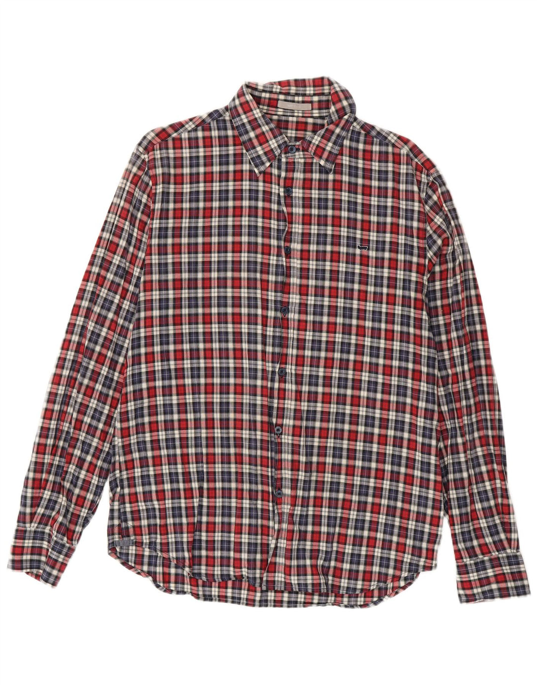 Camicia da uomo Gas XL in cotone a quadri rossi
