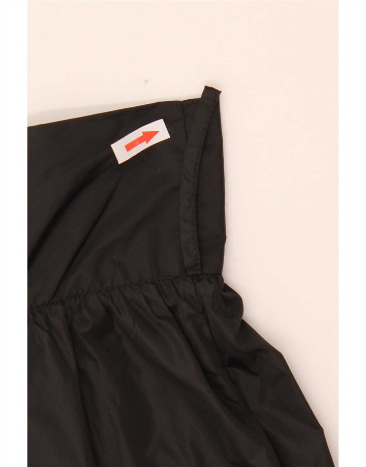 Gonna lunga a pieghe vintage da donna W26 piccola nera