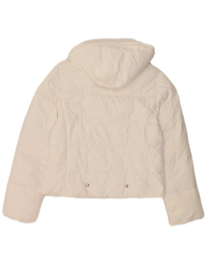 Giacca imbottita con cappuccio da donna Champion UK 14 Poliestere bianco medio