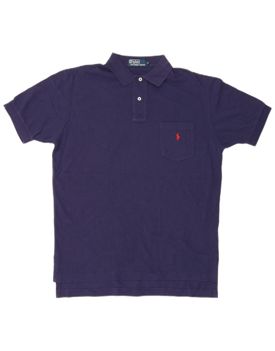 Polo Ralph Lauren Camicia da uomo in cotone blu navy medio