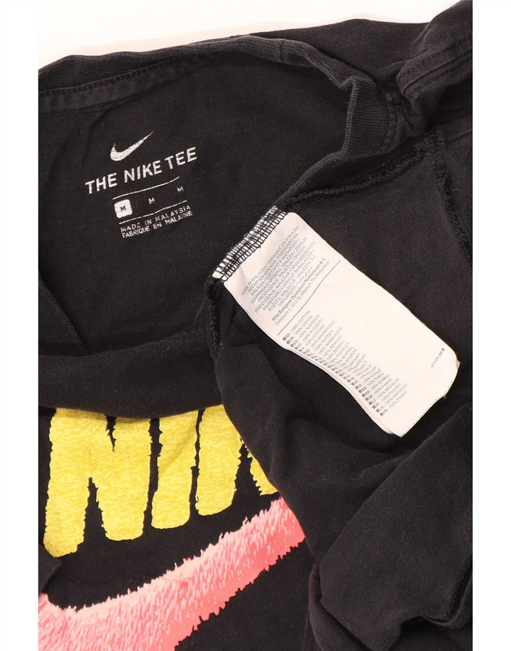 T-shirt grafica da uomo Nike Top in cotone nero medio