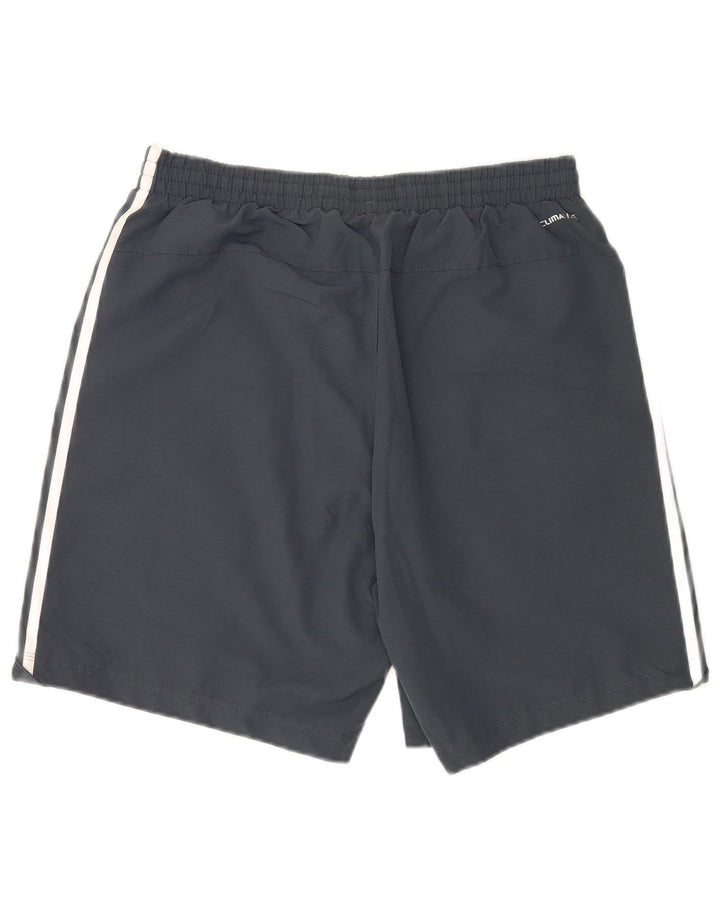 Pantaloncini sportivi da uomo Adidas medi sportivi in poliestere blu navy