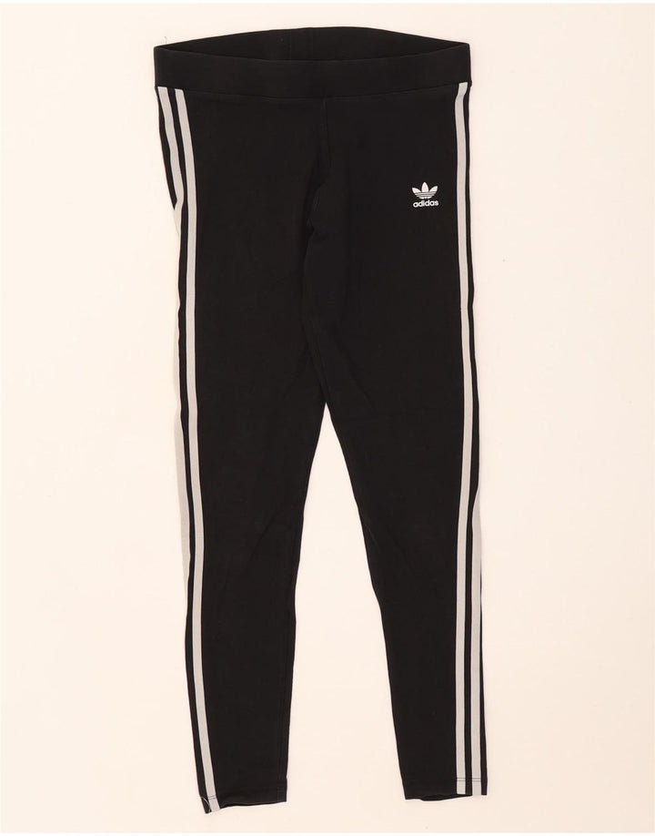 Leggings Adidas da donna UK 12 medio nero cotone
