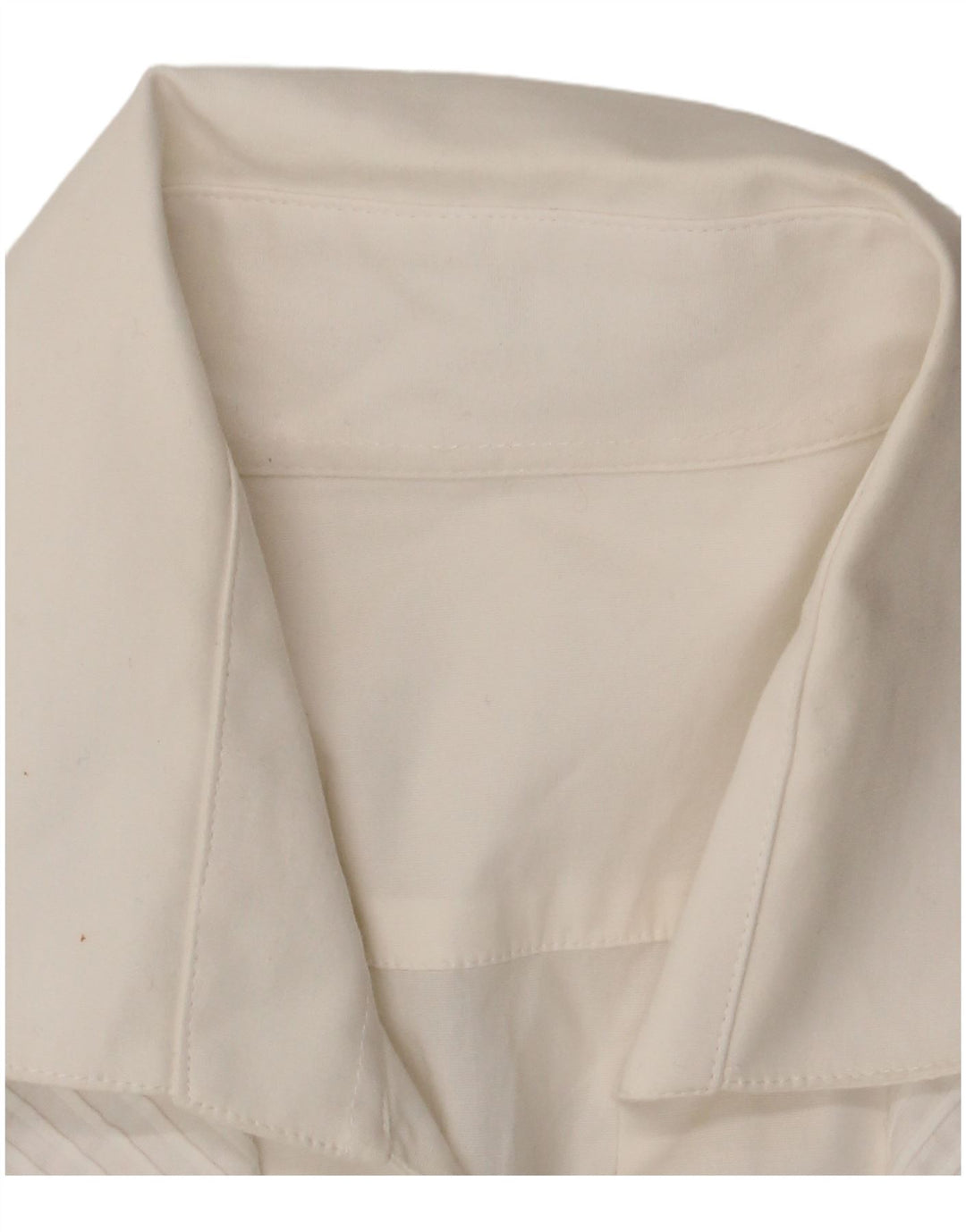 Camicia da donna vintage UK 14 cotone bianco medio