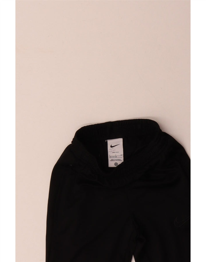 Pantaloni della tuta da ragazzo NIKE 8-9 anni piccoli in poliestere nero