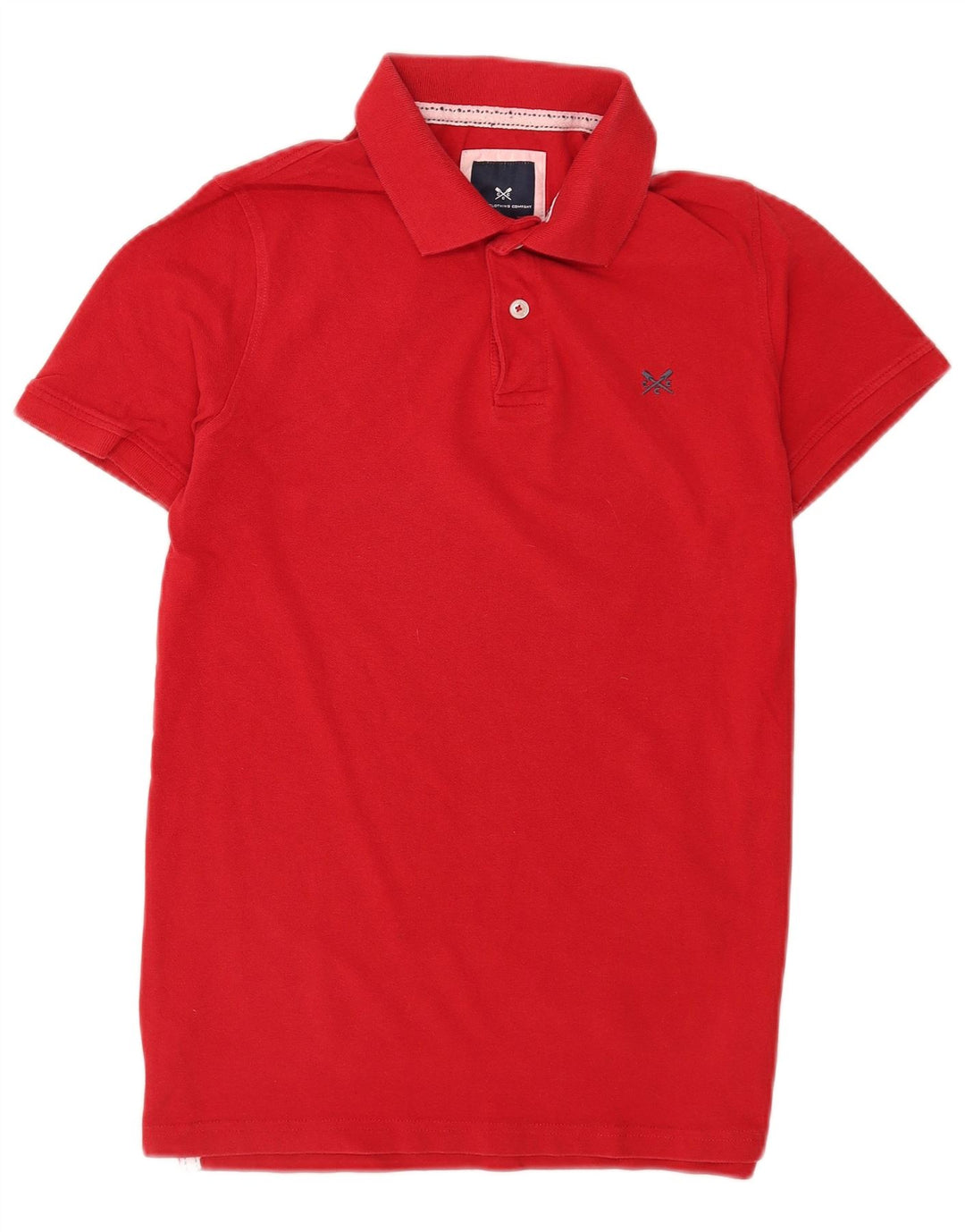 Crew Clothing Polo da uomo piccola in cotone rosso