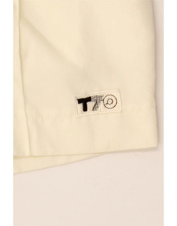 Pantaloncini chino da donna VINTAGE W26 piccoli bianco sporco