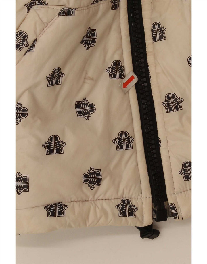 Giacca imbottita grafica reversibile Adidas per ragazze 14-15 anni in nylon bianco