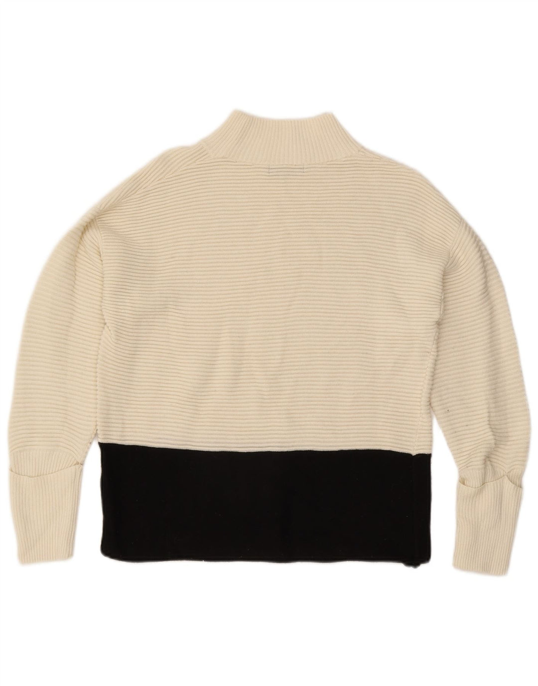 Maglione maglione a collo alto da donna Marks & Spencer UK 12 medio bianco sporco