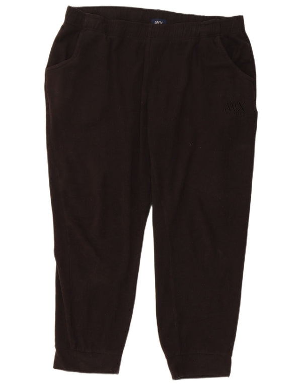 Pantaloni da tuta da donna in pile Avirex Joggers UK 20 2XL Poliestere nero