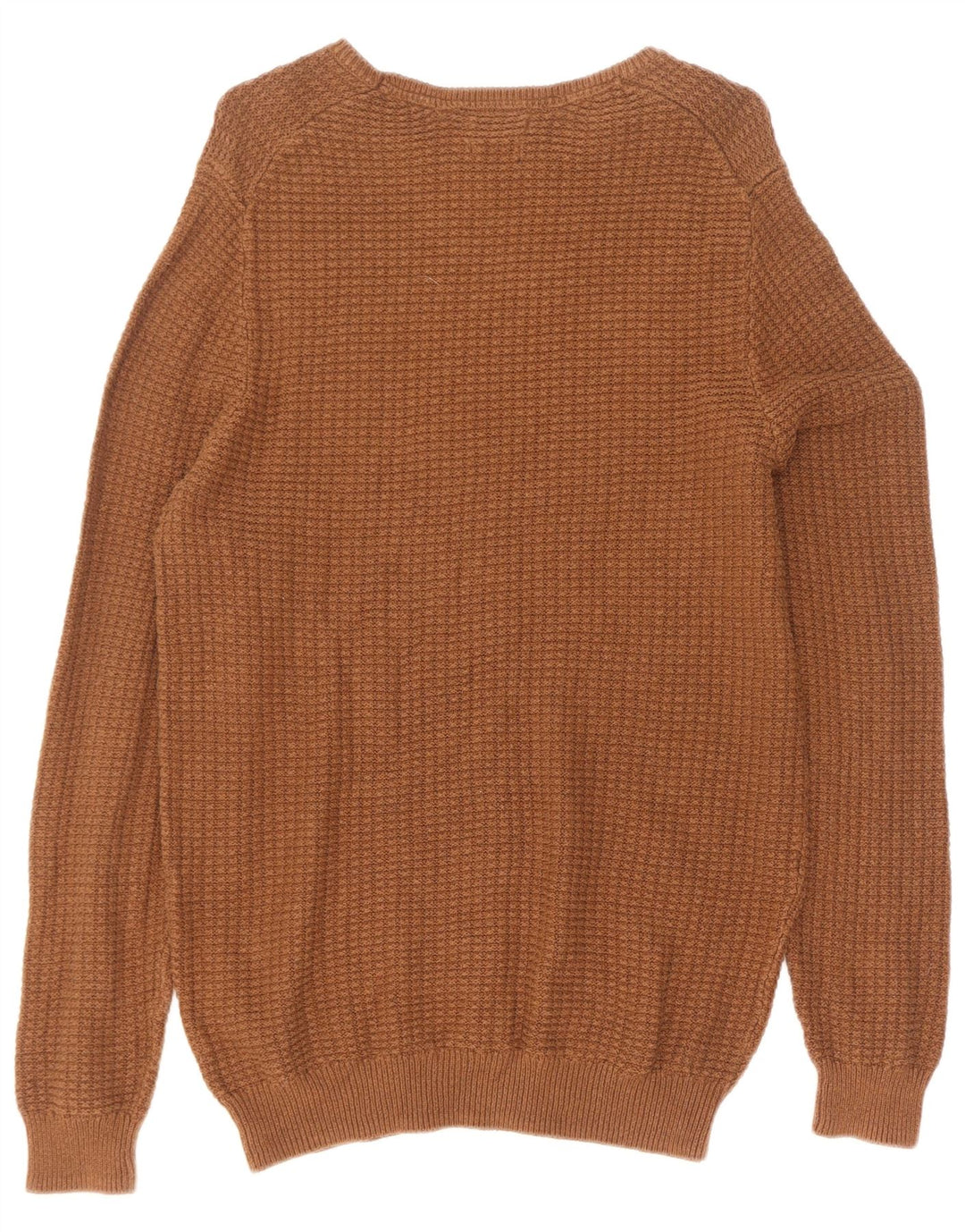 Maglione maglione girocollo da uomo Massimo Dutti XL in cotone marrone