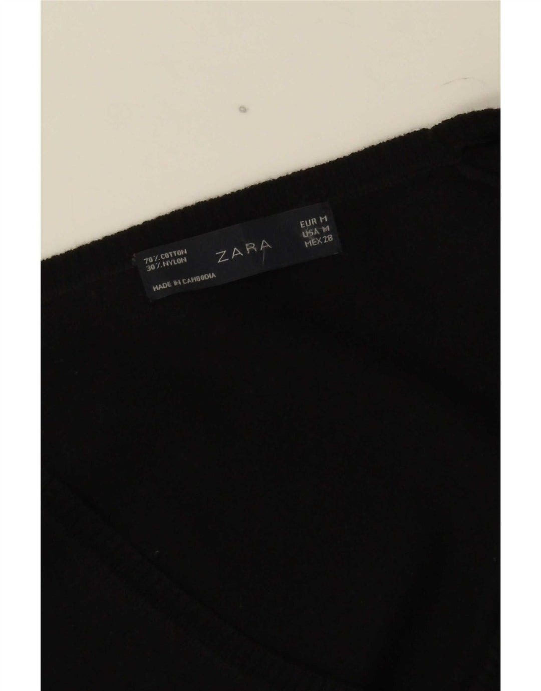 Maglione Bolero da donna Zara UK 12 cotone nero medio