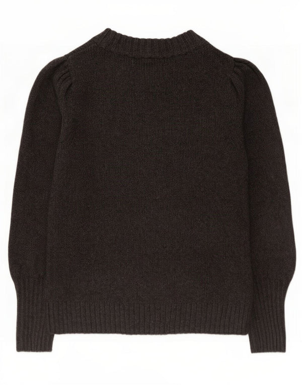 Gap Womens Boat Neck Jumper Sweater UK 10 Small Grey Flecked Cotton